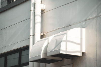 Low angle view of staircase by building