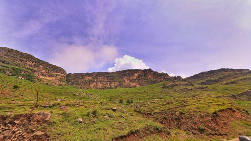 Scenic view of landscape against sky