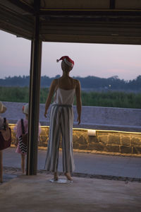 Mannequin in store at dusk