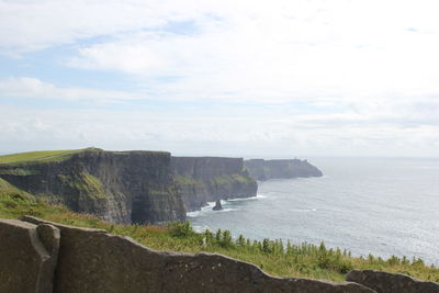 Cliffs of moher against sky