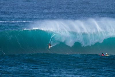 Man surfing in sea