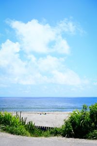 Scenic view of sea against sky