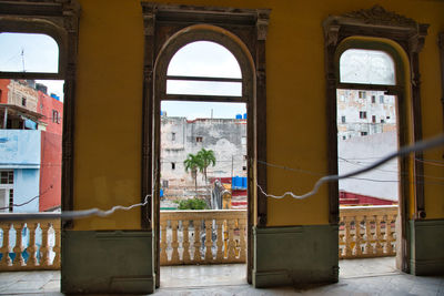 Entrance of historic building