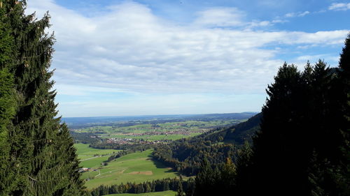 Scenic view of landscape against sky