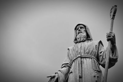 Low angle view of statue