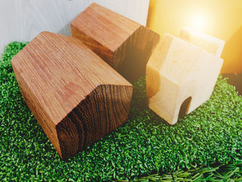 Close-up of bread on cutting board