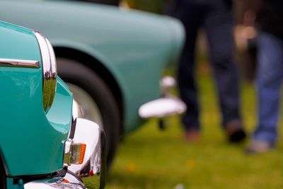 Close-up vintage car