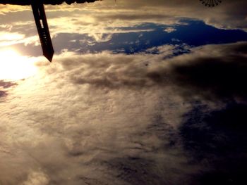 Low angle view of cloudy sky