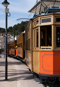 Train at railroad station