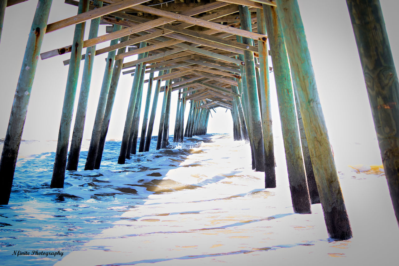 VIEW OF PIER ON BEACH