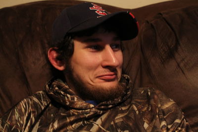 Portrait of a young man looking away