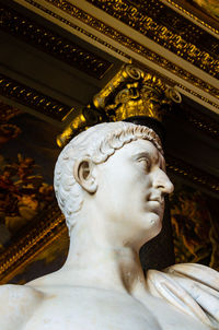 Low angle view of statue of buddha