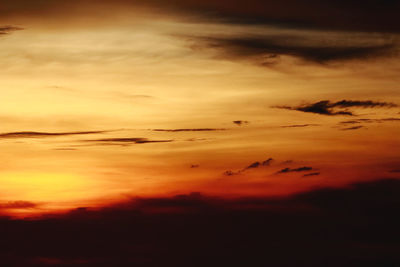 Scenic view of sky during sunset