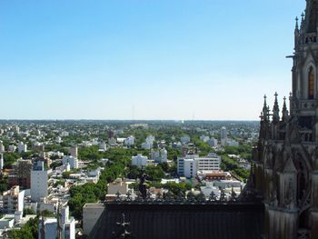 Aerial view of buildings in city