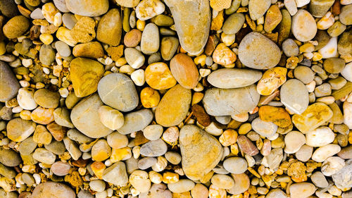 Full frame shot of pebbles