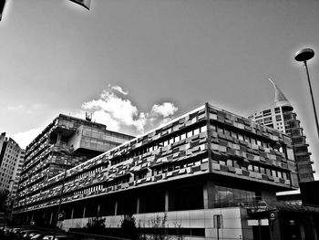 Low angle view of buildings against sky