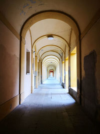 Empty corridor of building