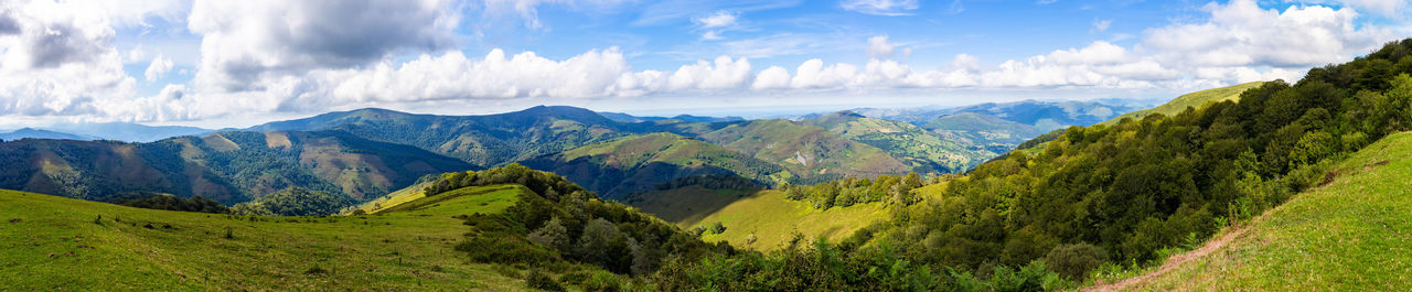 Panoramic view of landscape against sky