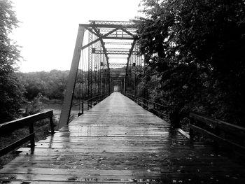 Footbridge over river