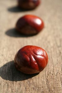 Close-up of nuts on table