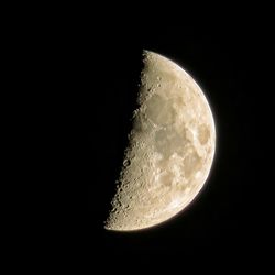 Close-up of moon against dark sky