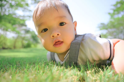 Portrait of cute boy