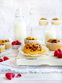 Close-up of cake on table