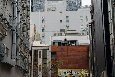 Low angle view of buildings in city