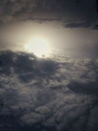 Low angle view of clouds in sky