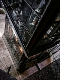 High angle view of modern building