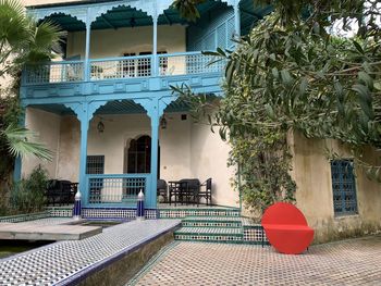 Exterior of a riad by swimming pool in fez city