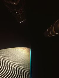 Low angle view of illuminated building
