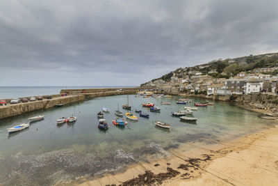 Panoramic view of beach against sky