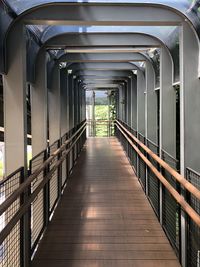 Empty footbridge