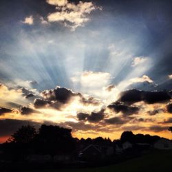 Scenic view of sky at sunset