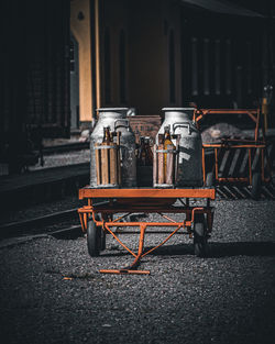 Vintage milk cart