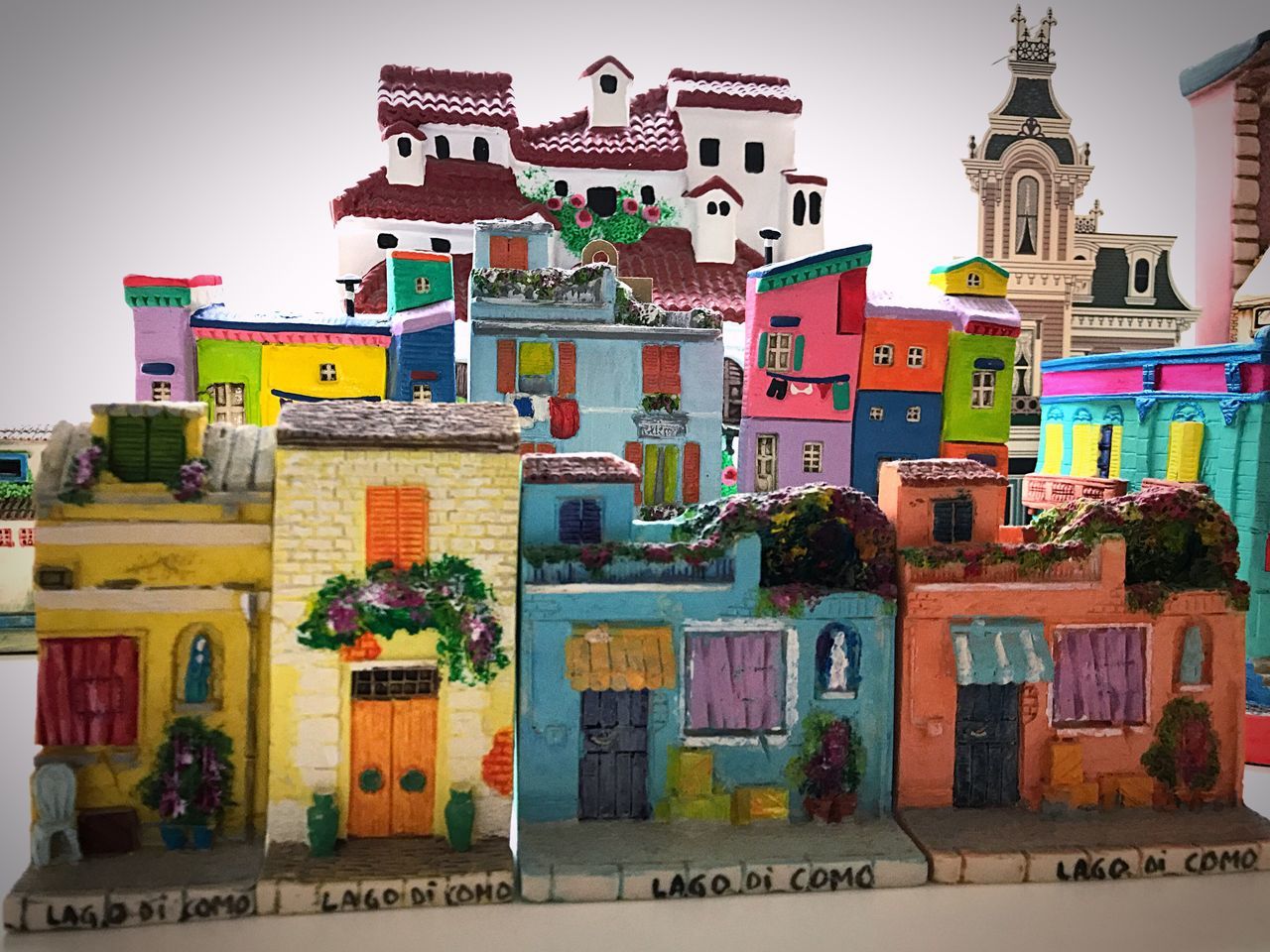 VIEW OF MULTI COLORED CITY