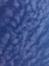 Low angle view of clouds in sky