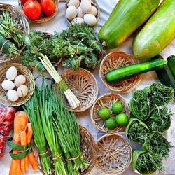 Vegetables for sale in market
