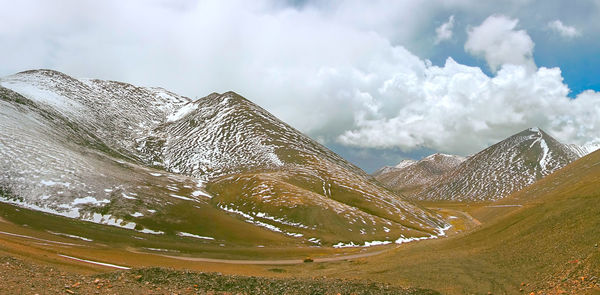 Low angle view of mountain against sky