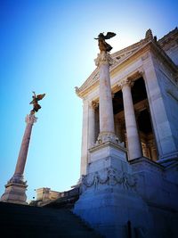 Low angle view of statue