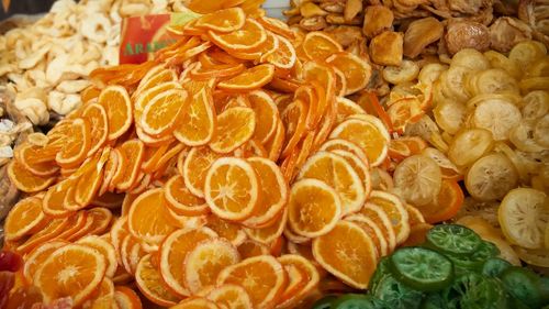 Close-up of food for sale in market