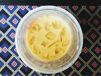 Close-up of served food