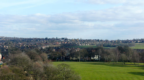 Scenic view of landscape against sky