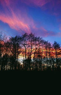 Scenic view of landscape at sunset