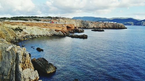 Scenic view of sea against sky