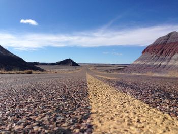 Scenic view of mountain road