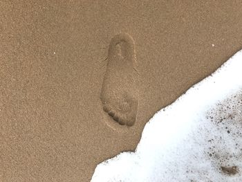 Close-up of sand on beach