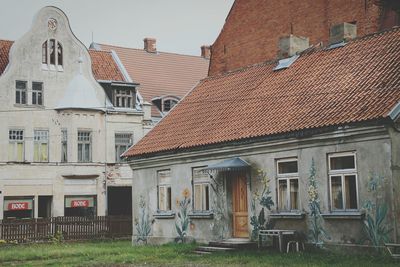 Houses against sky