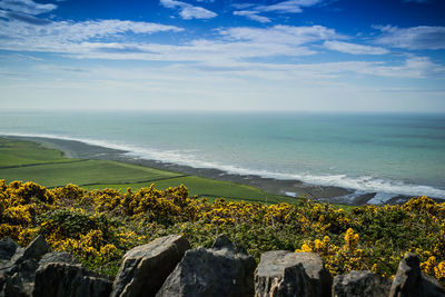 Scenic view of sea against sky